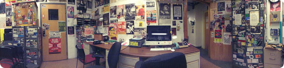 The WMBR office. Maybe not the most productive office, but definitely the best.